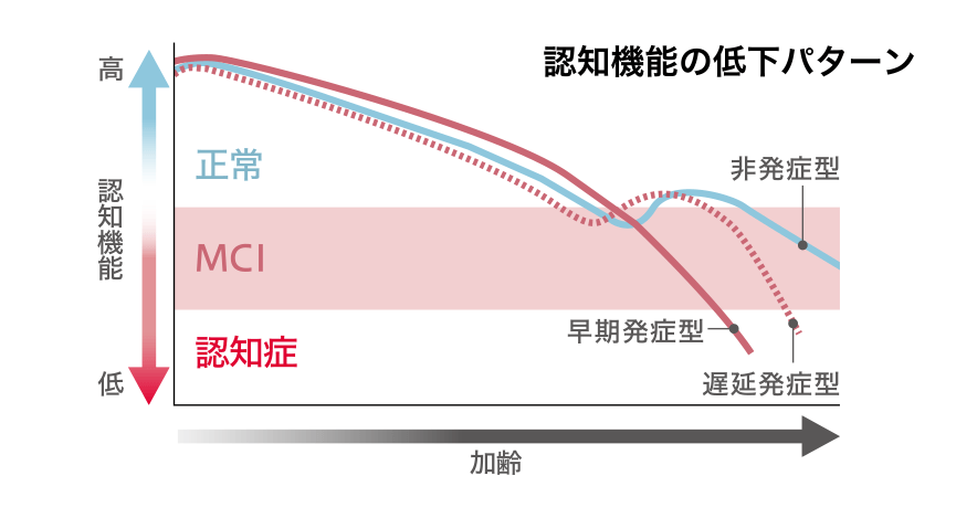 認知機能の低下パターン